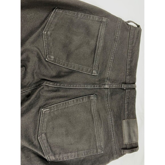 Everlane Way High Jean Straight Leg Size 28 Black Denim 100% Cotton Raw Hem - Picture 11 of 11
